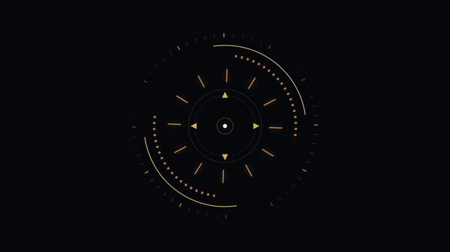 Abstract Kinetic Chronograph Mechanism with Rotating Copper Rings and Pulsating Gold Ticking Bars