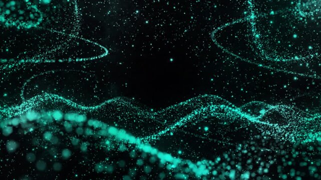A plain basic particle background turns abstract particular dust into geometric fragments, creating an architectural sense of space for futuristic environments, digital art, and creative visualization