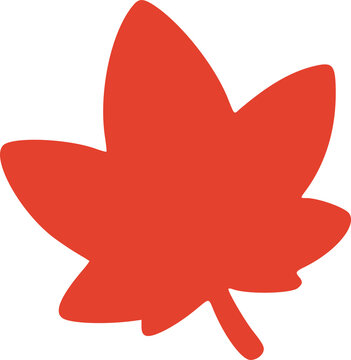 Cute Red Maple Leaf for Autumn