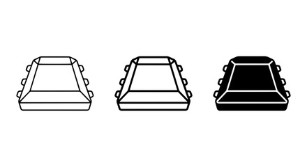 Space Capsule Icons, Lunar Lander Vector Graphics, Retro Rocket Ship Symbols © mdromjanhosson