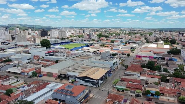 Vista a&eacute;rea do Bairro V&aacute;rzea, Patos de Minas, Minas Gerais