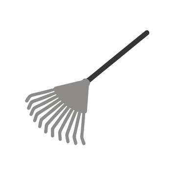 Garden rake isolated on transparent background