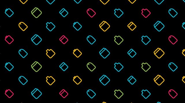Animated Medical Clipboard Health Report Icon Motion Graphic Loop Featuring White And Dark Background for UI UX Design and Digital Technology Presentations