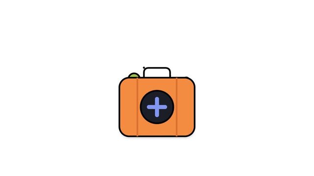 Animated Laboratory Test Tubes Science Chemistry Icon Motion Graphic Loop Featuring Green Screen And White Background for UI UX Design and Digital Technology Presentations