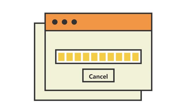 Animated Web Browser Application Ui Mockup Window Interface Motion Graphic Loop Featuring White And Dark Background for UI UX Design and Digital Technology Presentations