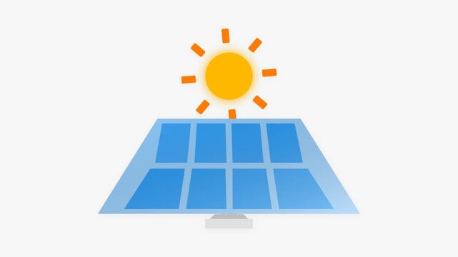 Animated Solar Energy Technology And 2027 New Year Celebration Motion Graphic Loop Featuring Dark And Bright Background for UI UX Design and Digital Technology Presentations