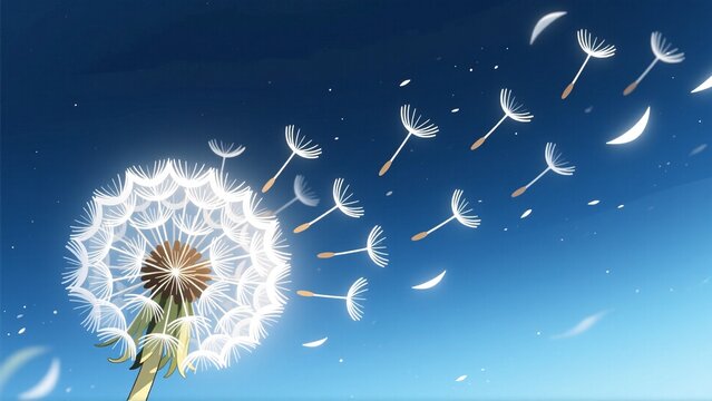 dandelion with seeds