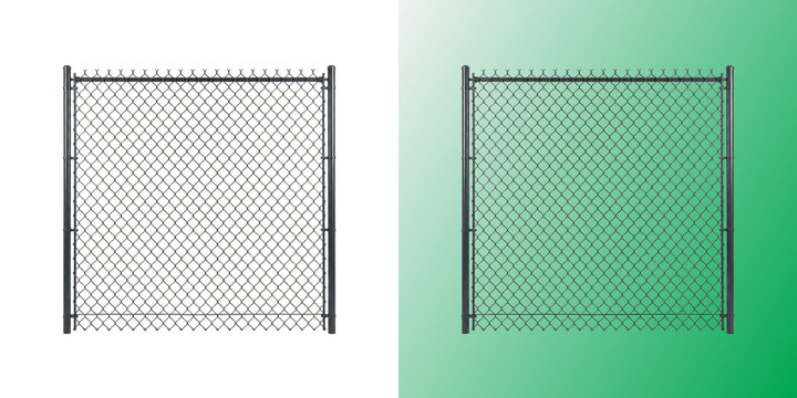 Chain link fence wire mesh metal barrier security boundary