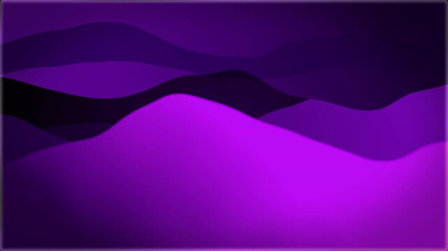 Abstract flowing purple waves, digital landscape, smooth gradients, subtle motion background