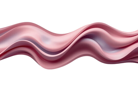Detailed flowing abstract ribbon wave front view