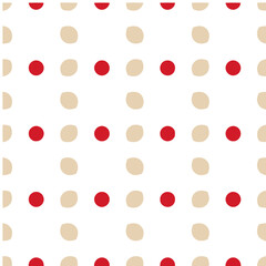 Red and beige polka dot pattern © bellanica
