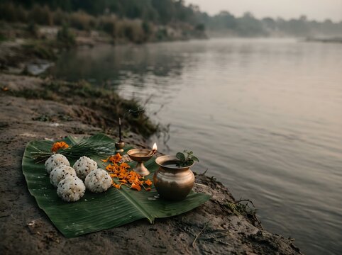 Sacred Pind Daan Ceremony for Hindu Ancestor Worship