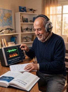 Deciphering songs of whales in Setting