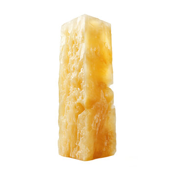 Pineapple slice core isolated on a transparent background representing fresh organic fruit for food design and menus