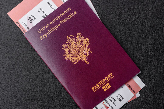 French passport for travel, immigration, education, and business. French passport