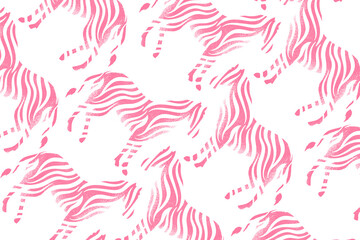 Fototapeta premium Zebra pattern png, transparent background, pink animal kidcore design