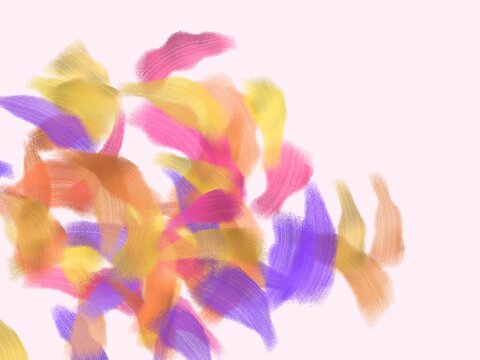 Colorful brushstrokes paint texture abstract background