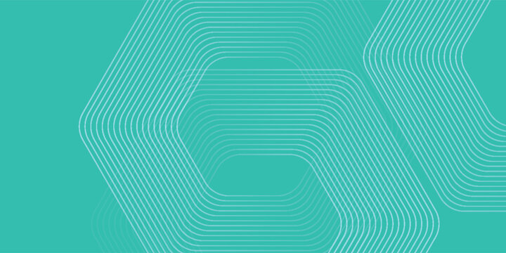 Modern mustard green mint red blue wave line light layout pattern hexagon