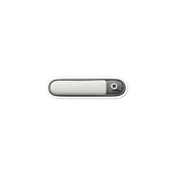 Loading bar icon simple gray slider for user interface design