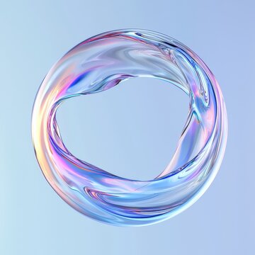 Innovative Futuristic Illustration with Round Shape
