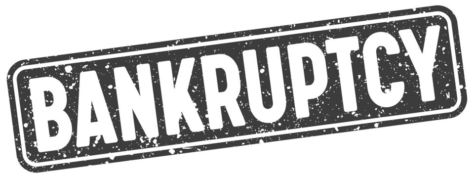 bankruptcy stamp. bankruptcy black rectangular grunge stamp on transparent background