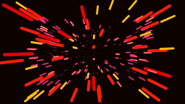 Abstract Geometric 3D Animation Loop with Smooth Motion