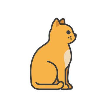 Orange cat illustration