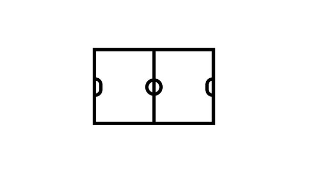 Split screen layout icon for comparing content or organizing dual display interface