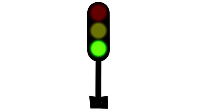 Transparent PNG available
Traffic light icon set, traffic signal signs animation, urban road safety symbols for city transportation control 4k animation