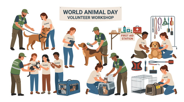 Animal Welfare Volunteer Workshop: Caring for Dogs and Cats, World Animal Day Event