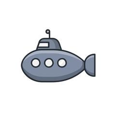 Cartoon submarine illustration © bargen