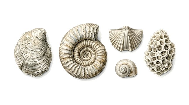 shell on a white background