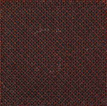 Vintage magnetic core memory array with copper wires and ferrite cores, macro technology detail