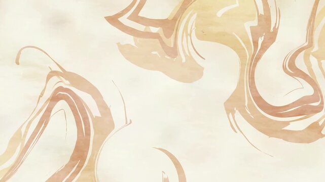 Abstract Beige and Brown Marble Pattern 4K