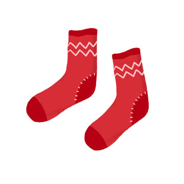 red christmas socks