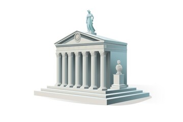 Obraz premium Bank statue architecture sculpture building.
