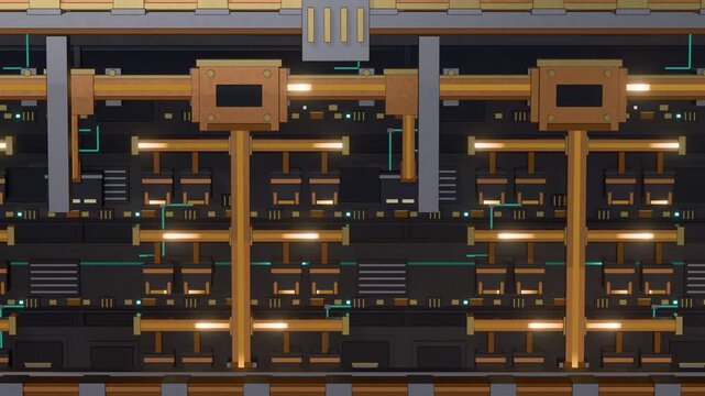 Copper Power Distribution Grid Energy Branch Loop