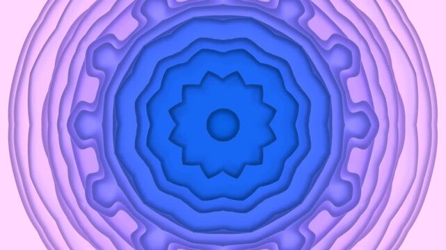 A mesmerizing, abstract animation of concentric circular patterns expanding outward from a central point