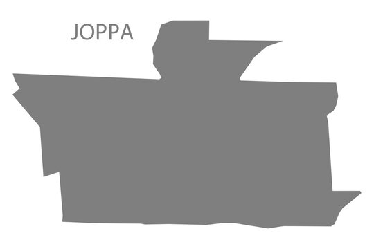 Joppa City Map, Alabama, USA