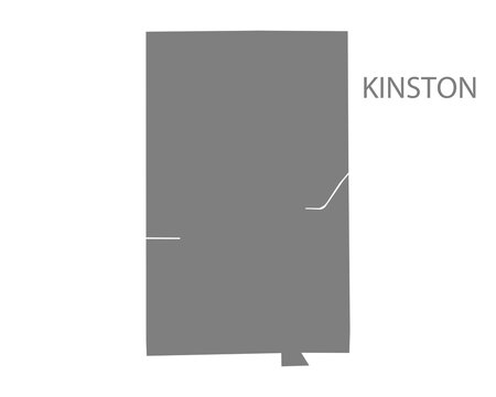 Kinston City Map, Alabama, USA