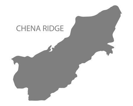 Chena Ridge City Map, Alaska, USA