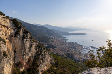 Obraz premium Panoramic view of Monaco-Monte Carlo. French Riviera, France.