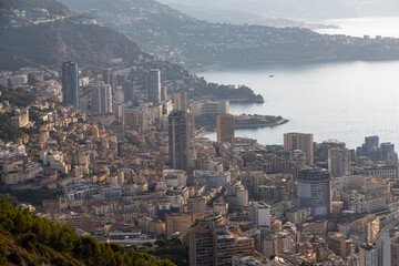 Obraz premium Panoramic view of Monaco-Monte Carlo. French Riviera, France.
