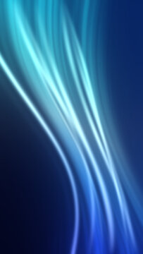 Abstract blue and cyan light streaks on dark background