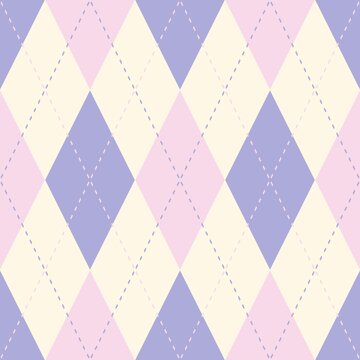 Fun pastel berries color in argyle style seamless pattern ideal for packaging, paper wrap, decoration and textile. Perfect for valentine and cute design.