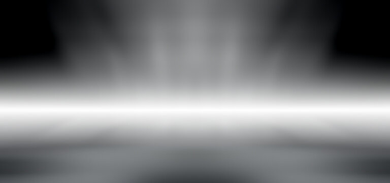 Gray empty room studio gradient used for background and display your product