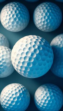 Golf ball pattern with subtle texture and flat design, background, design element