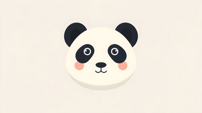 panda head vector illustration design