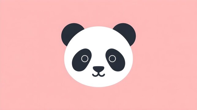 panda head vector illustration design