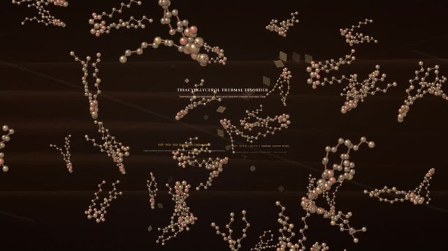 3D molecular animation of the chocolate tempering process illustrating Form V crystallization cocoa butter polymorphic selection and triacylglycerol thermal disorder